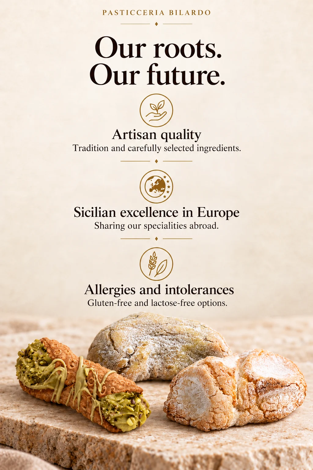 Pasticceria Bilardo: artisan quality, Sicilian excellence in Europe, and care for allergies and intolerances